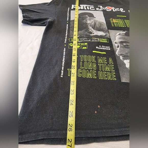 Chemistry Mens Faded Black Poetic Tupac Graphic Tee Shirt, sz MD - Picture 5 of 8